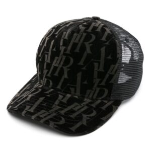 AMIRI monogram velvet baseball cap