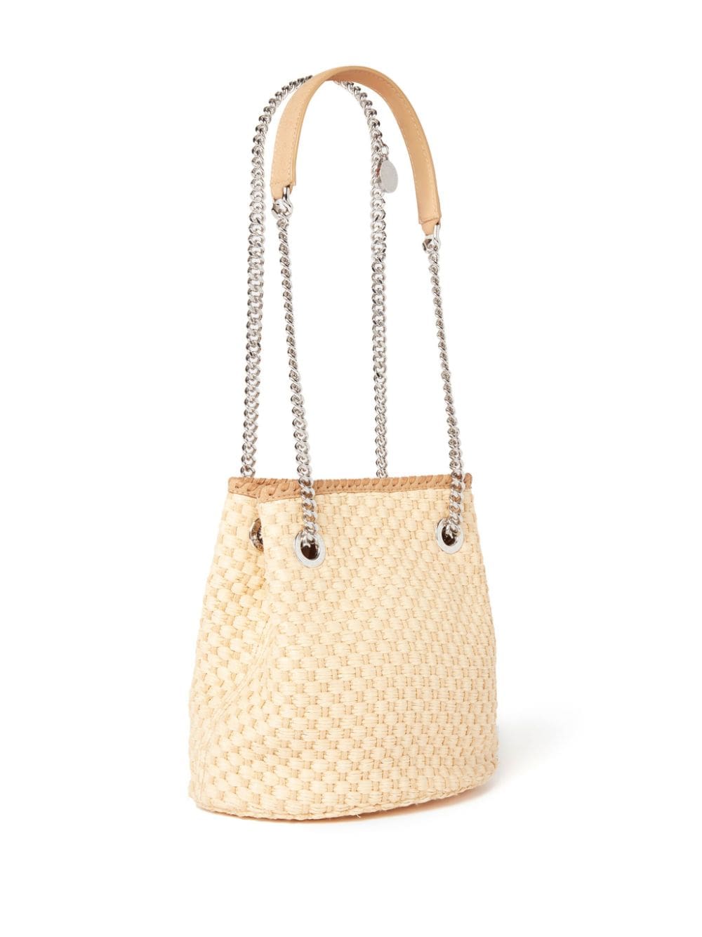 Stella McCartney Falabella raffia bucket bag - Image 3