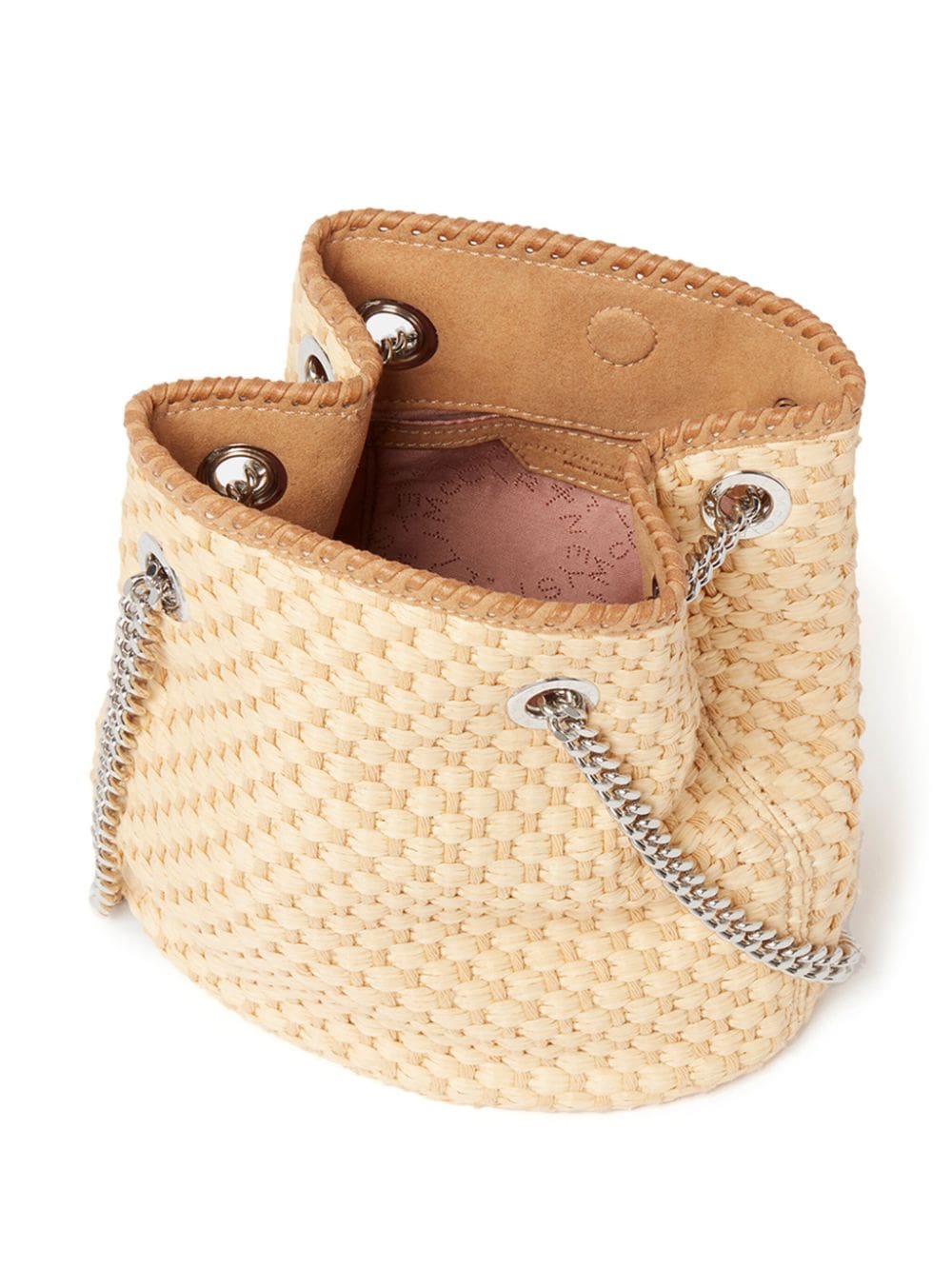 Stella McCartney Falabella raffia bucket bag - Image 4