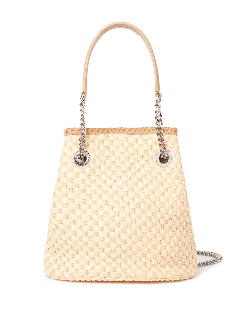 Stella McCartney Falabella raffia bucket bag