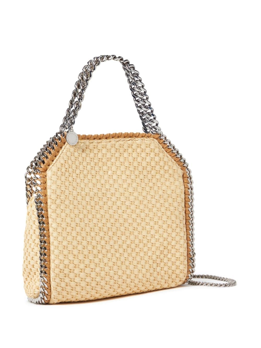 Stella McCartney mini Falabella raffia tote bag - Image 3