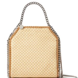 Stella McCartney mini Falabella raffia tote bag