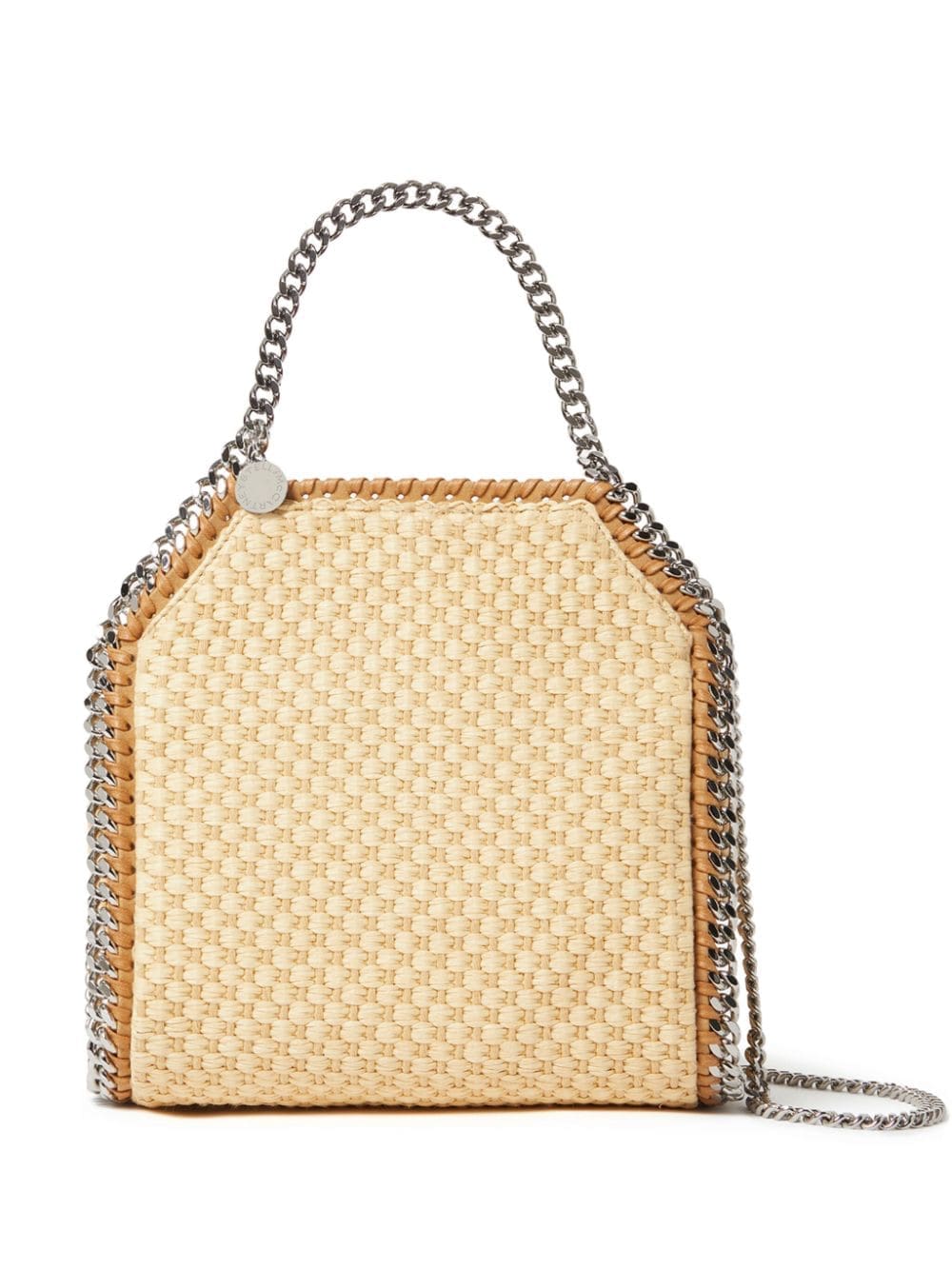 Stella McCartney mini Falabella raffia tote bag