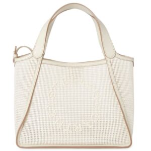 Stella McCartney logo-embroidered mesh tote bag