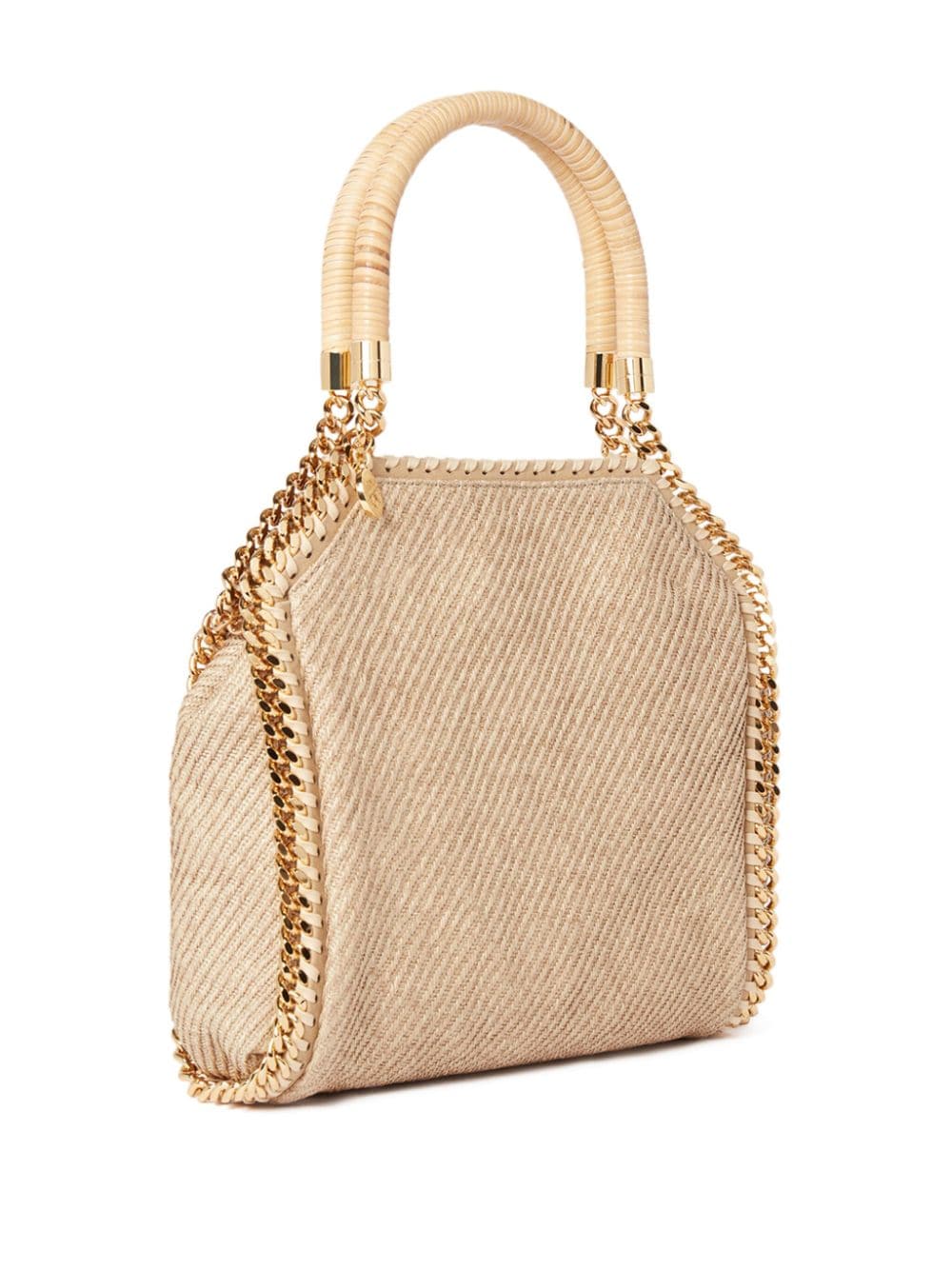 Stella McCartney mini Falabella raffia tote bag - Image 3
