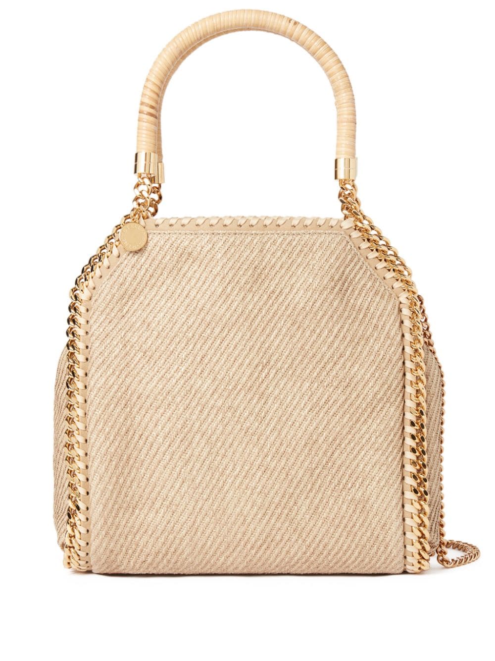 Stella McCartney mini Falabella raffia tote bag