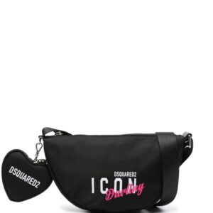 DSQUARED2 logo-print gabardine-weave bag