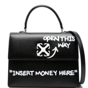 Off-White Jitney 1.4 leather tote bag