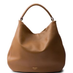 Prada large leather shoulder bag