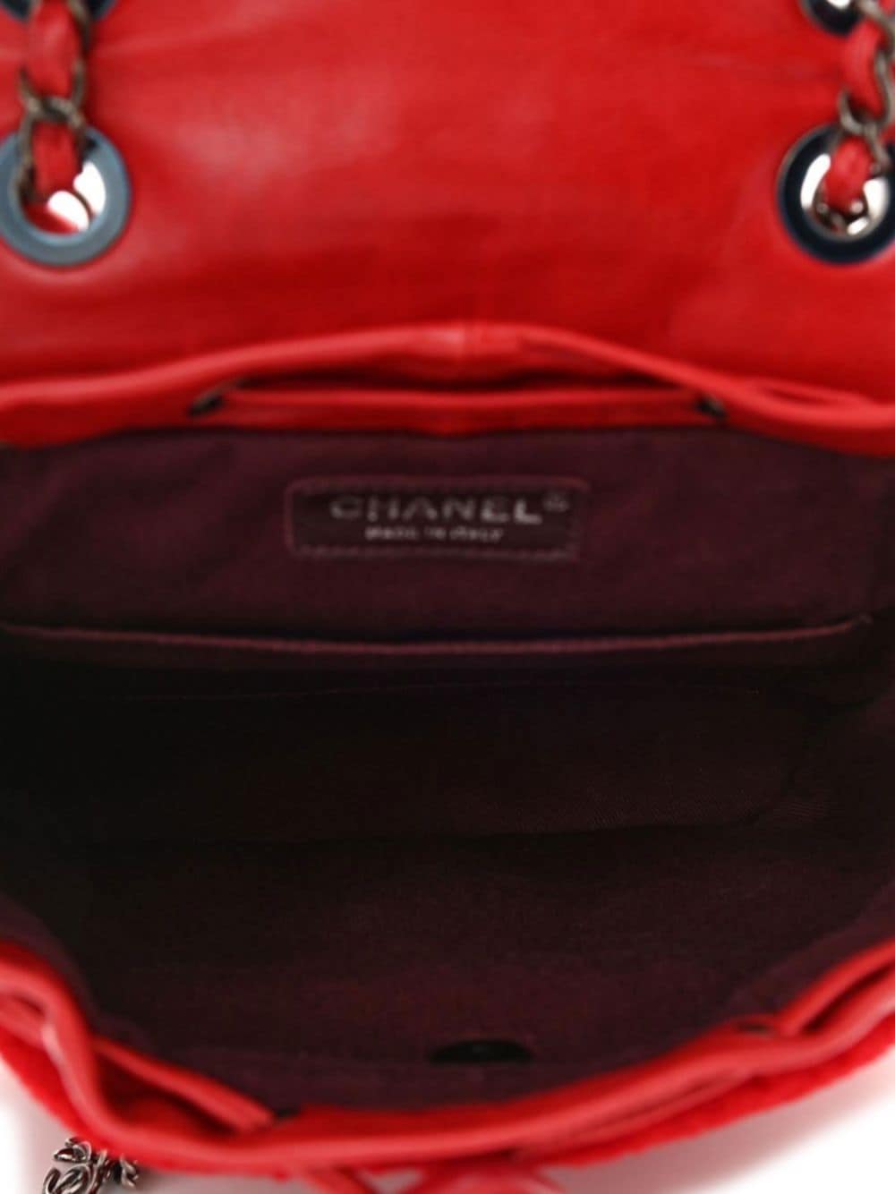 CHANEL Pre-Owned 2015 Paris-Salzburg shearling backpack - Image 6