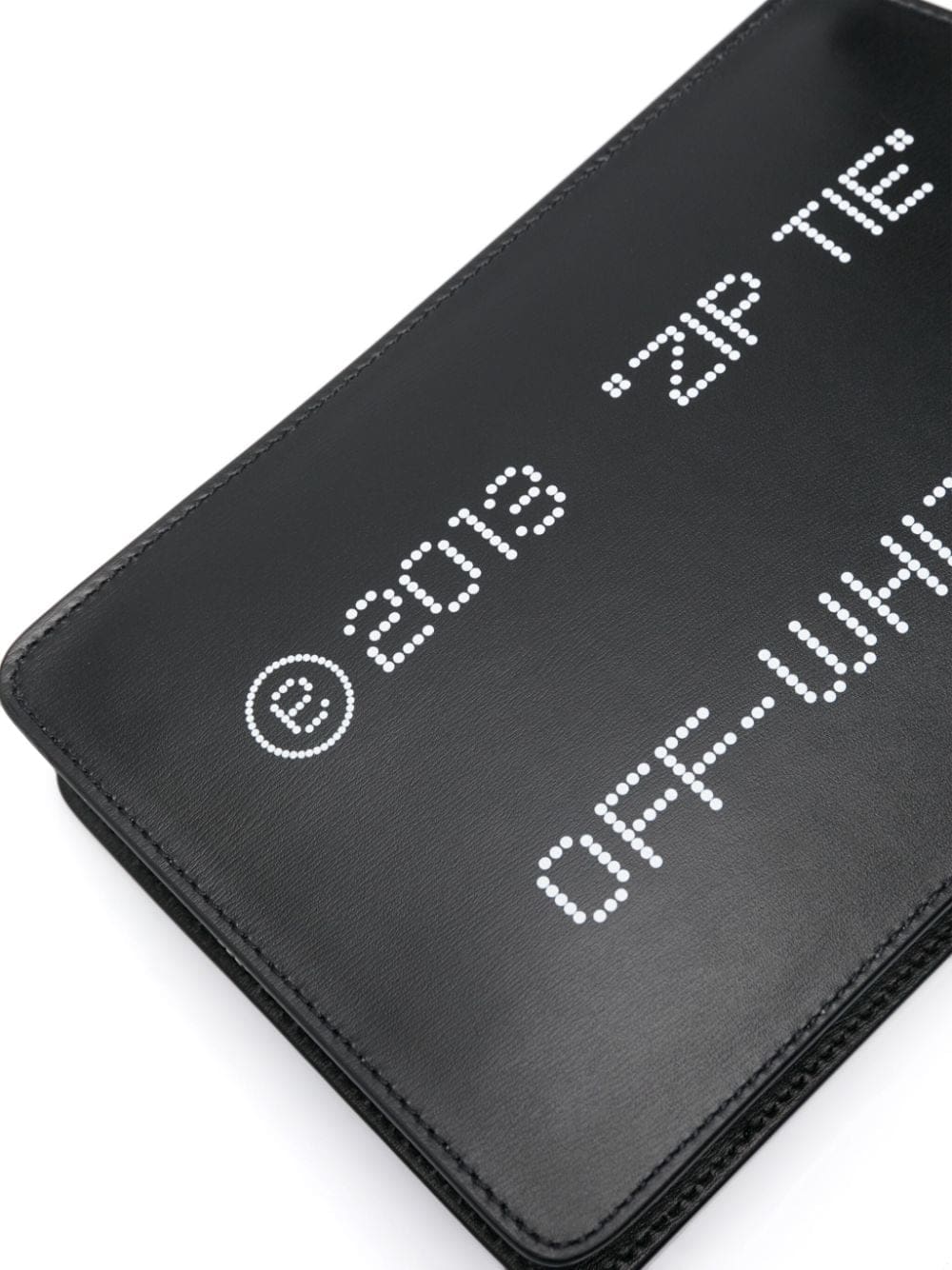 Off-White medium Zip Tie leather clutch - Image 4