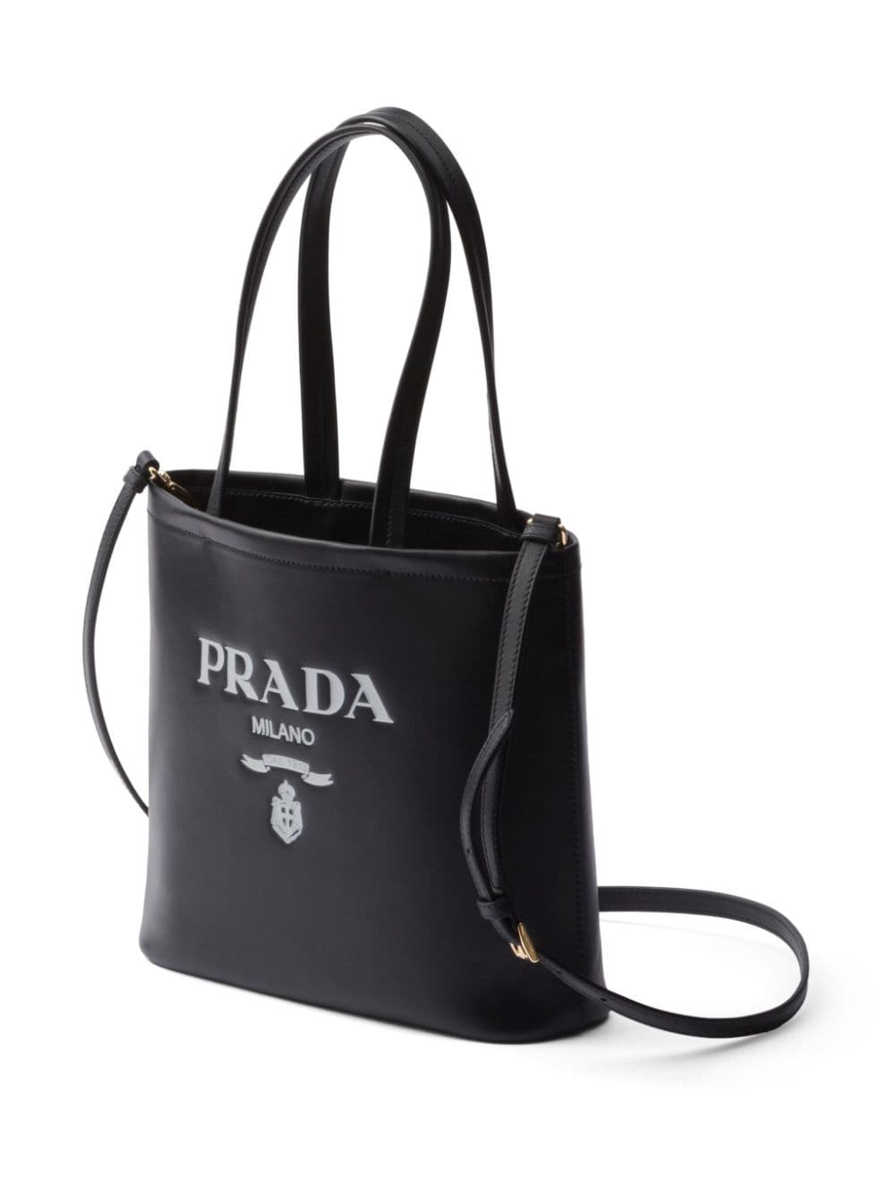 Prada small logo-print leather tote bag - Image 5