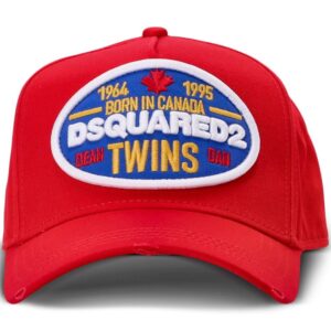 DSQUARED2 logo-appliqué cotton baseball cap