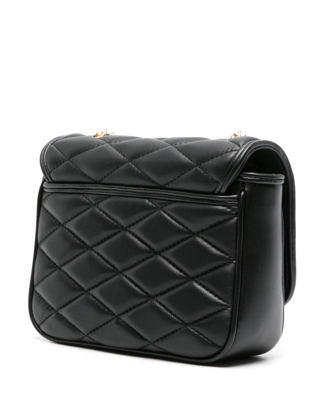 Love Moschino logo-lettering matelassé crossbody bag - Image 3