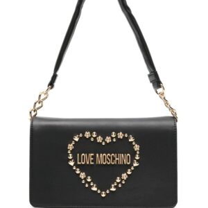 Love Moschino logo-lettering foldover top shoulder bag