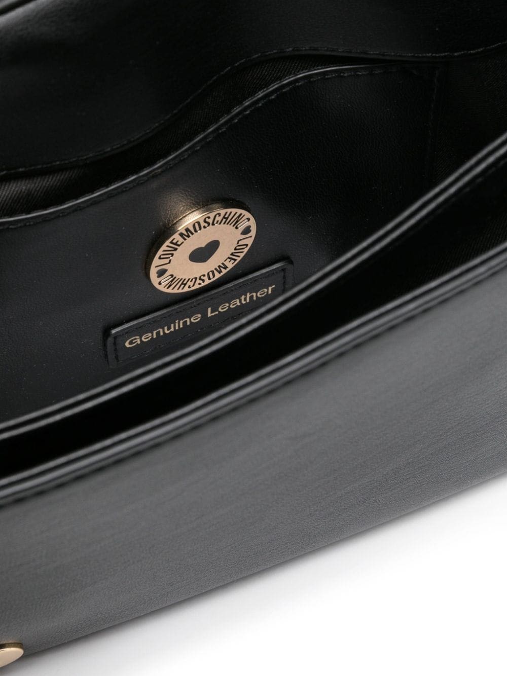 Love Moschino logo-lettering foldover top shoulder bag - Image 5