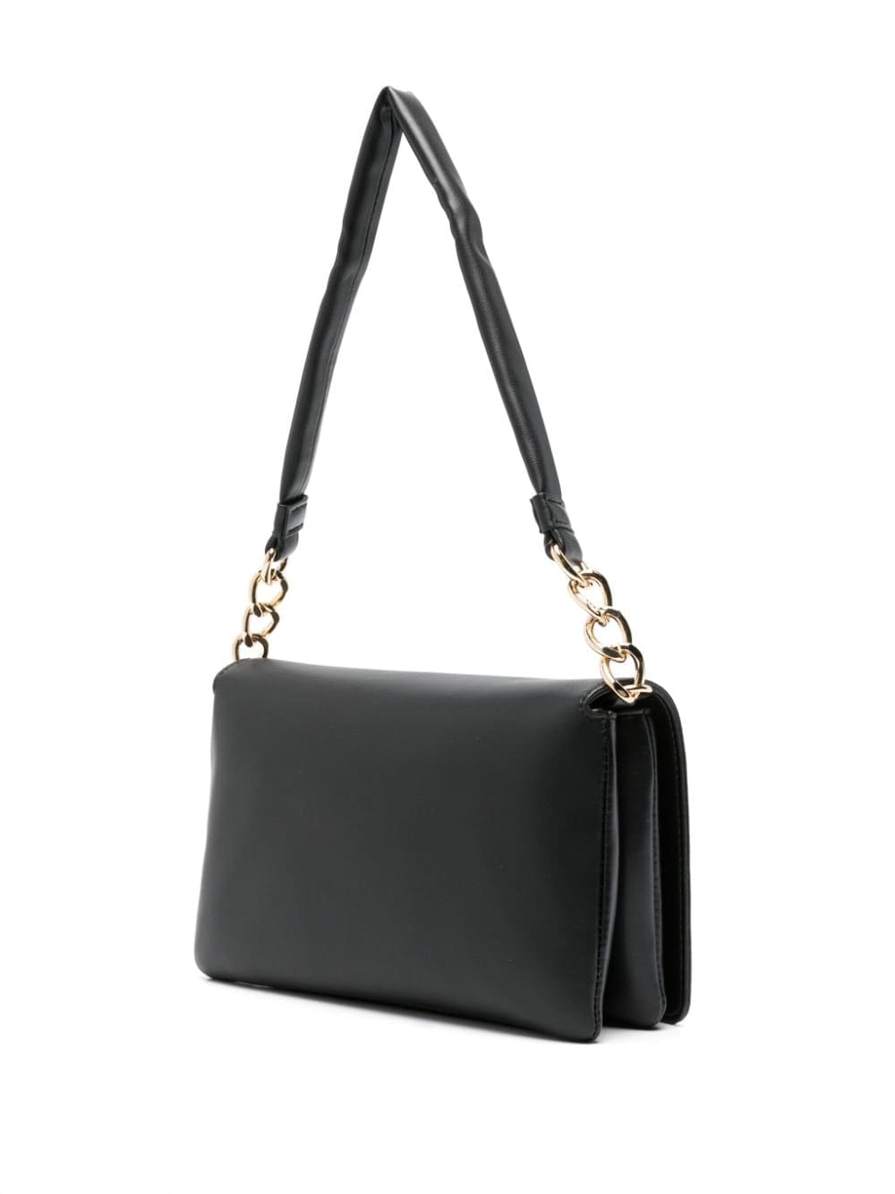Love Moschino logo-lettering foldover top shoulder bag - Image 3