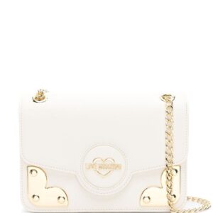 Love Moschino logo-lettering foldover top shoulder bag