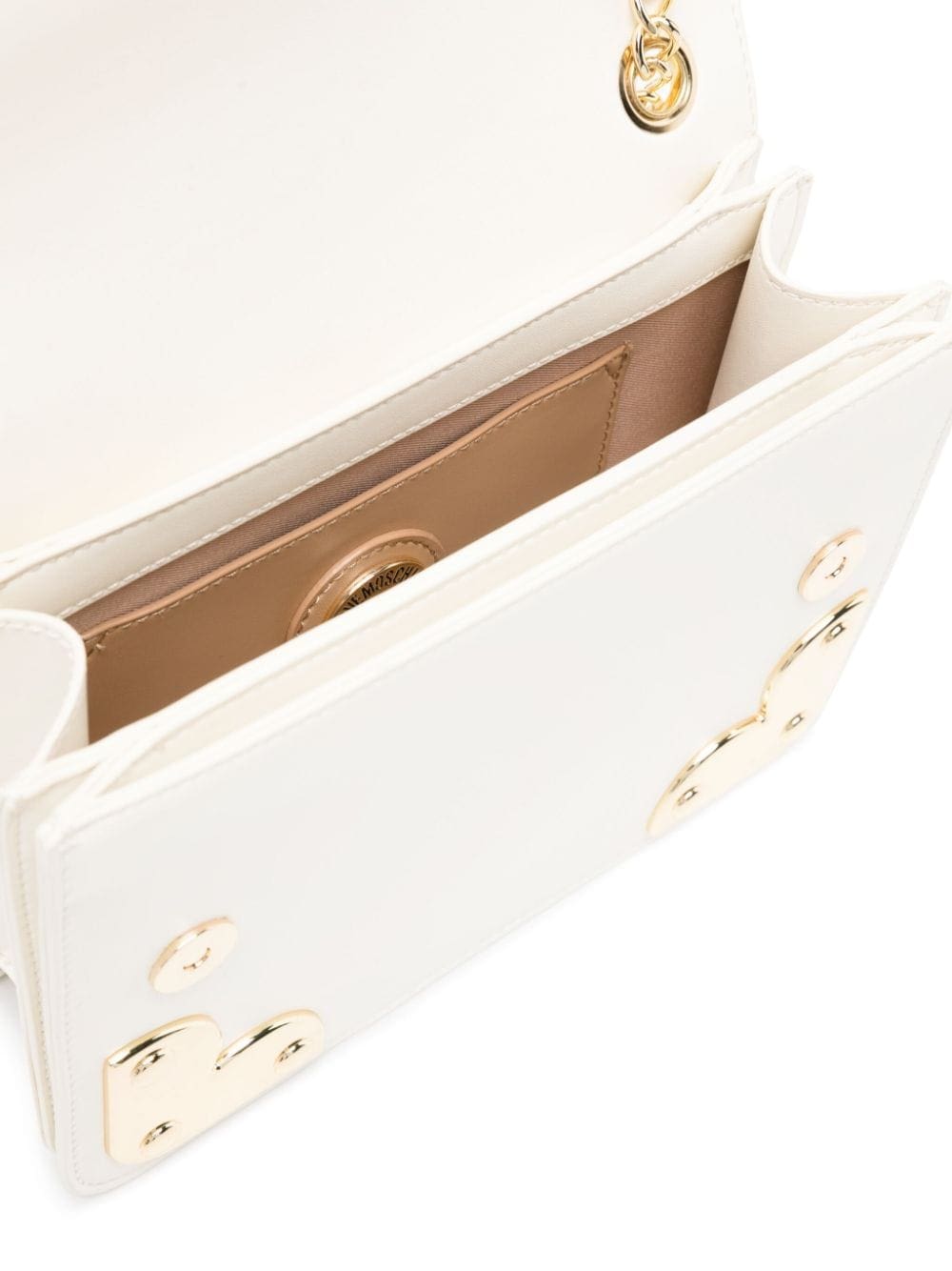 Love Moschino logo-lettering foldover top shoulder bag - Image 5