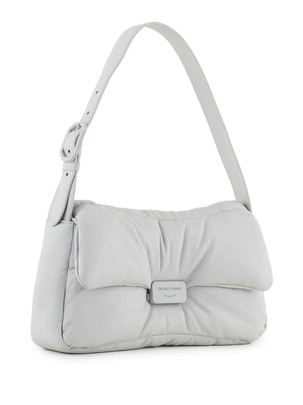 Emporio Armani logo-plaque leather shoulder bag - Image 3