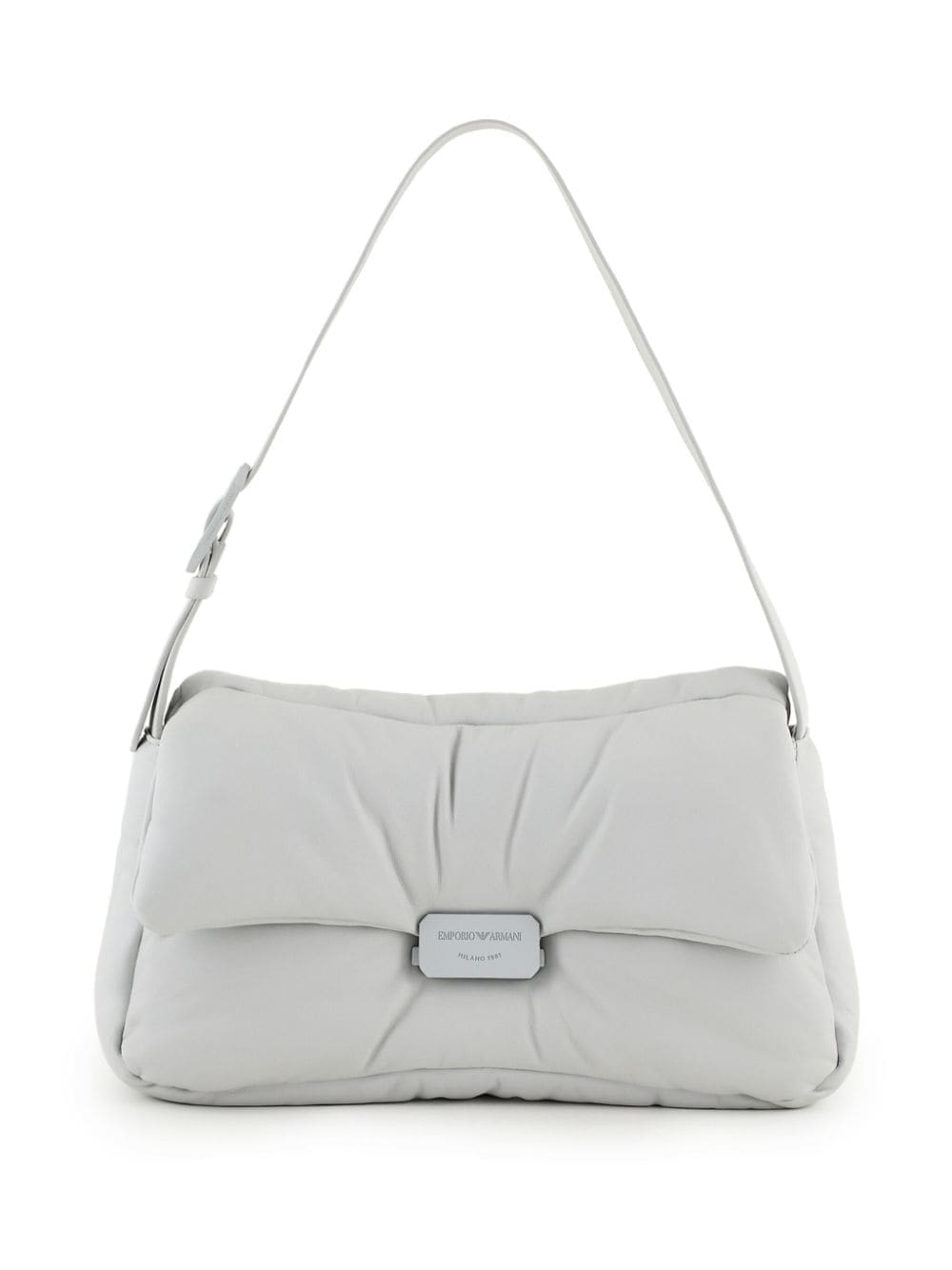 Emporio Armani logo-plaque leather shoulder bag