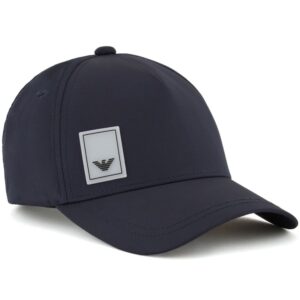 Emporio Armani logo-patch cotton cap