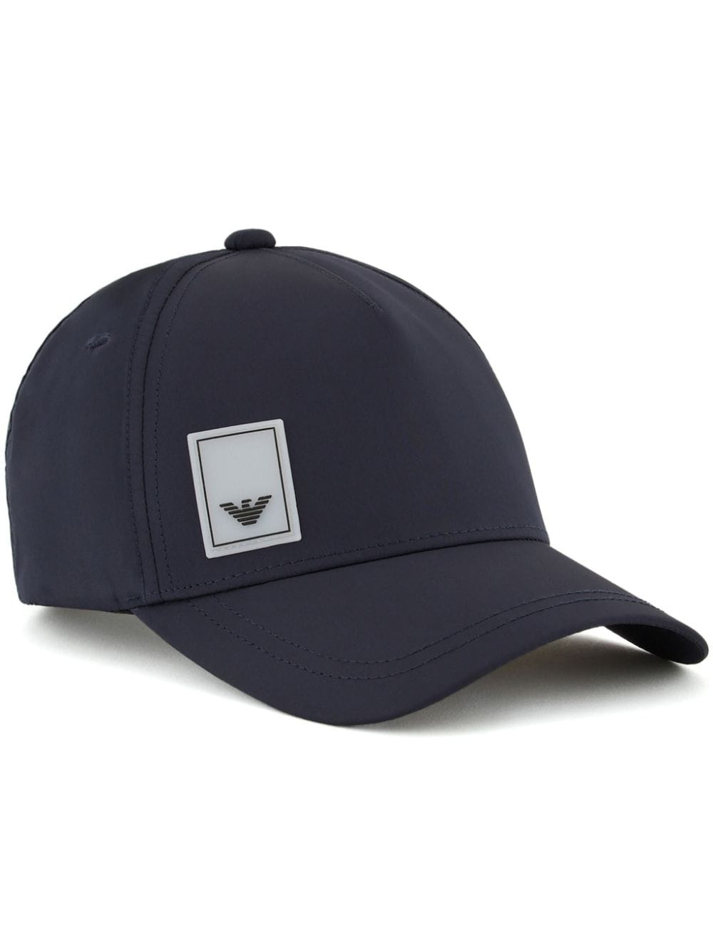 Emporio Armani logo-patch cotton cap