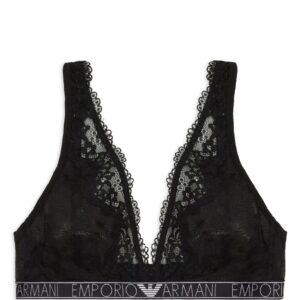 Emporio Armani  logo-underband lace bra