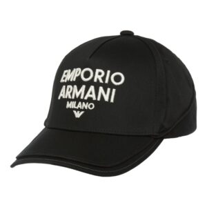 Emporio Armani logo-embroidered cotton cap