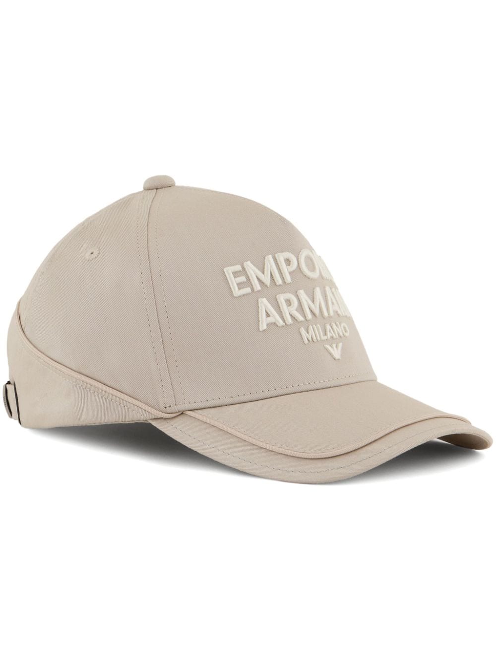 Emporio Armani logo-embroidered cotton cap