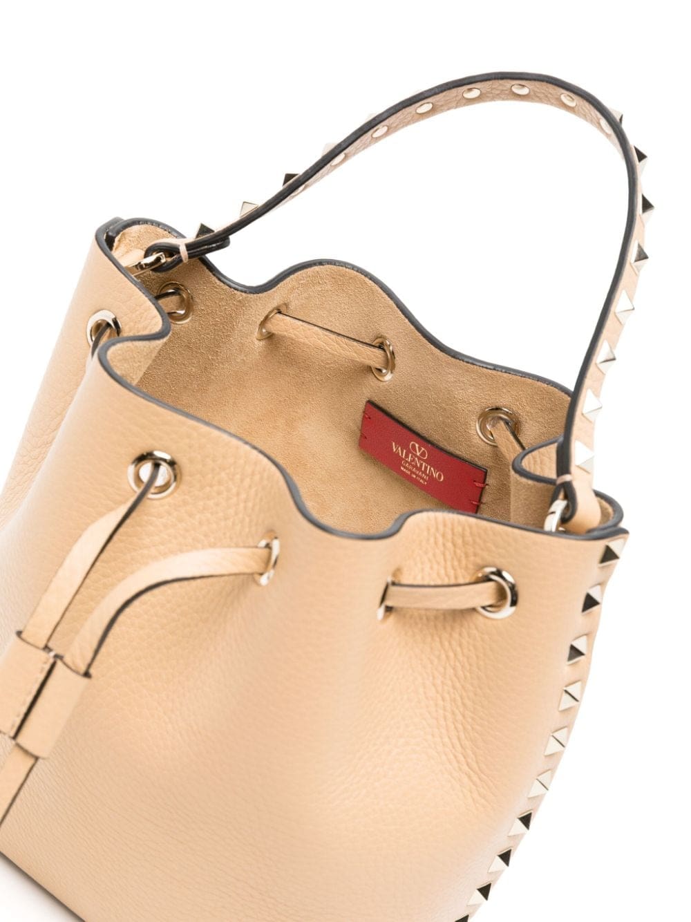 Valentino Garavani Rockstud leather bucket bag - Image 5