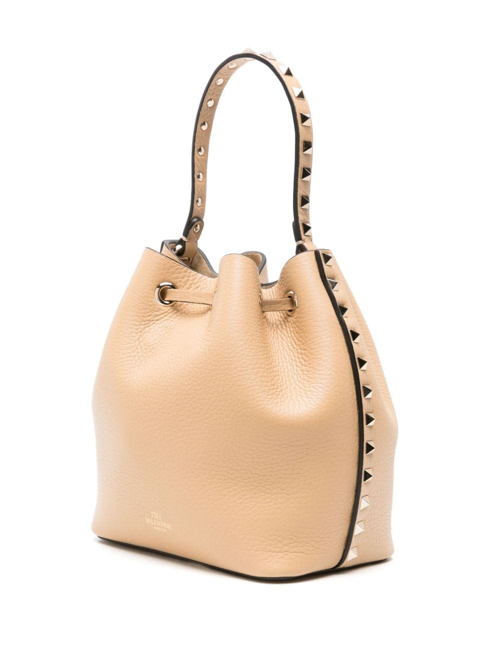 Valentino Garavani Rockstud leather bucket bag - Image 3