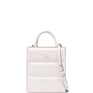 Moncler mini Doudoune leather tote bag
