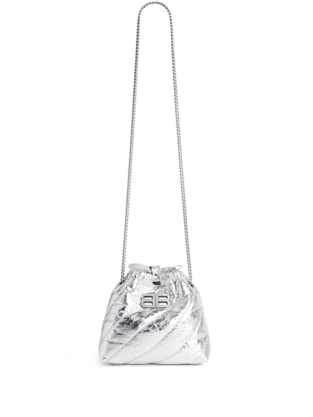 Balenciaga Crush XS metallic crossbody bag