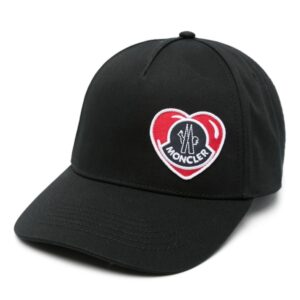 Moncler logo-patch cotton hat