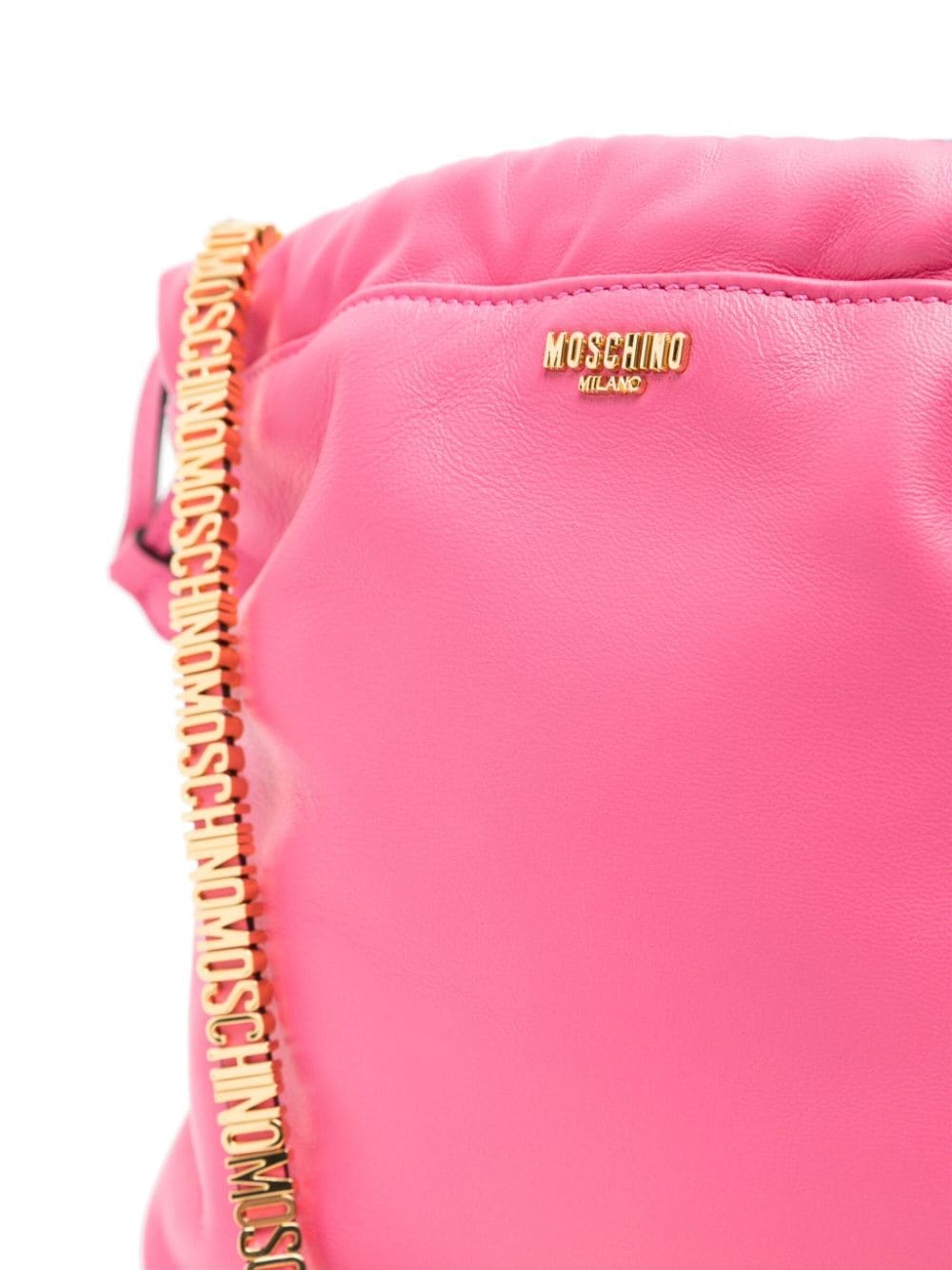 Moschino logo-chain leather shoulder bag - Image 4