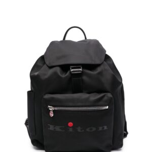 Kiton logo-print backpack