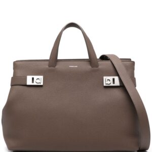 Ferragamo logo-stamp tote bag