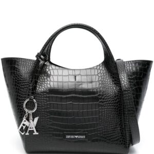 Emporio Armani crocodile-effect tote bag