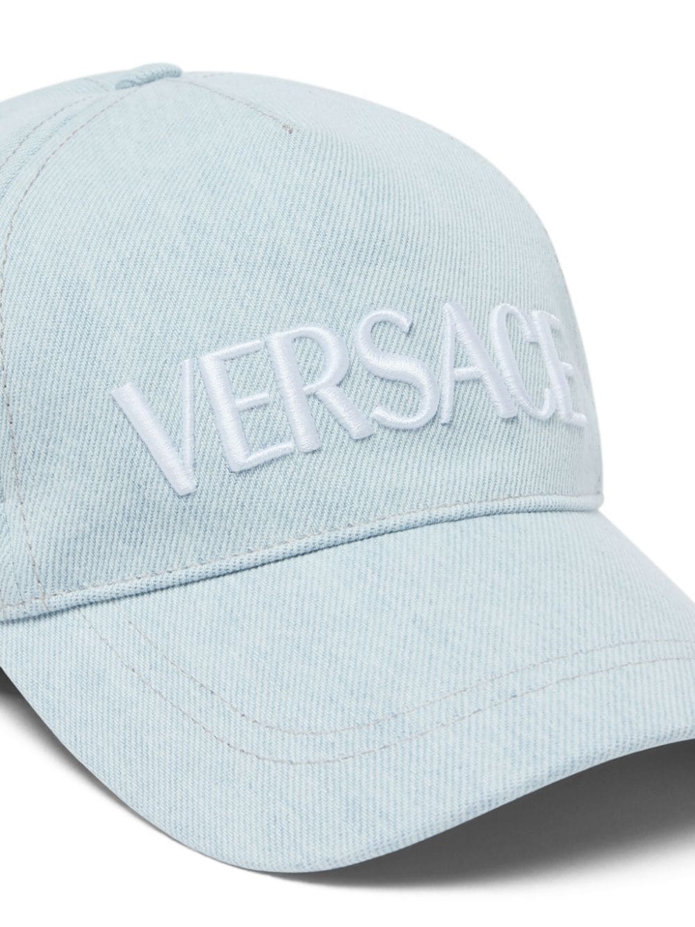 Versace logo-embroidered denim cap - Image 3