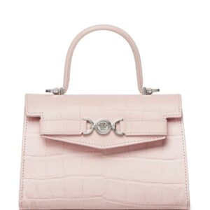 Versace croc-embossed tote bag