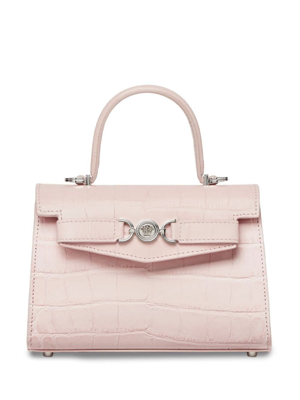 Versace croc-embossed tote bag