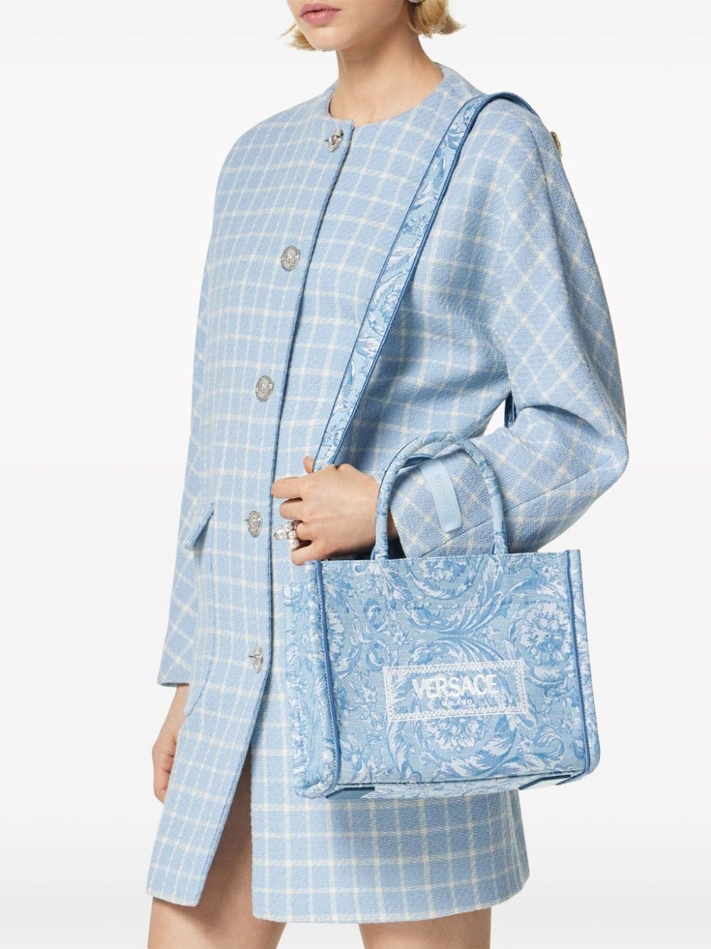 Versace small Athena Barocco-pattern tote bag - Image 2