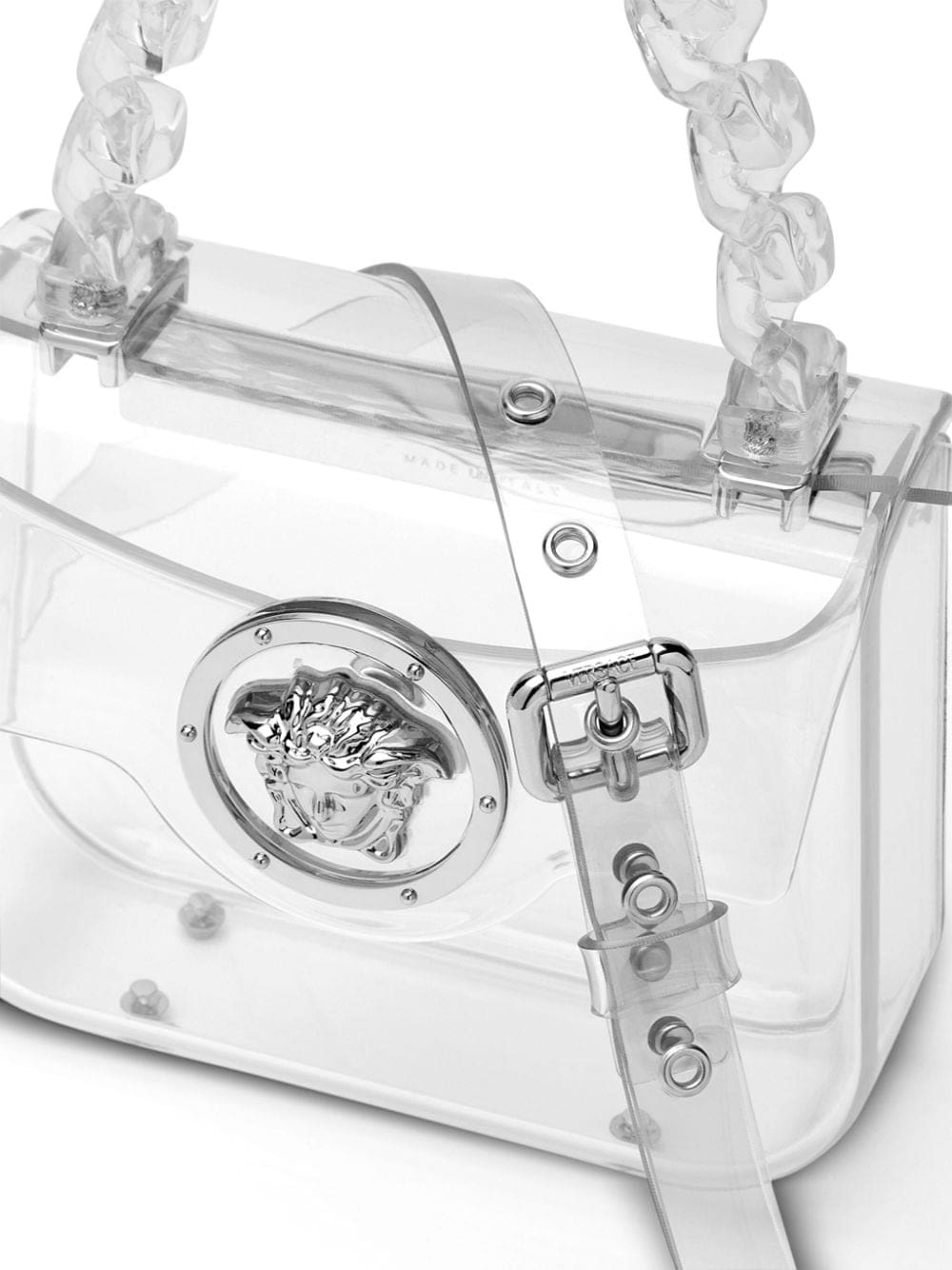 Versace La Medusa transparent mini bag - Image 5