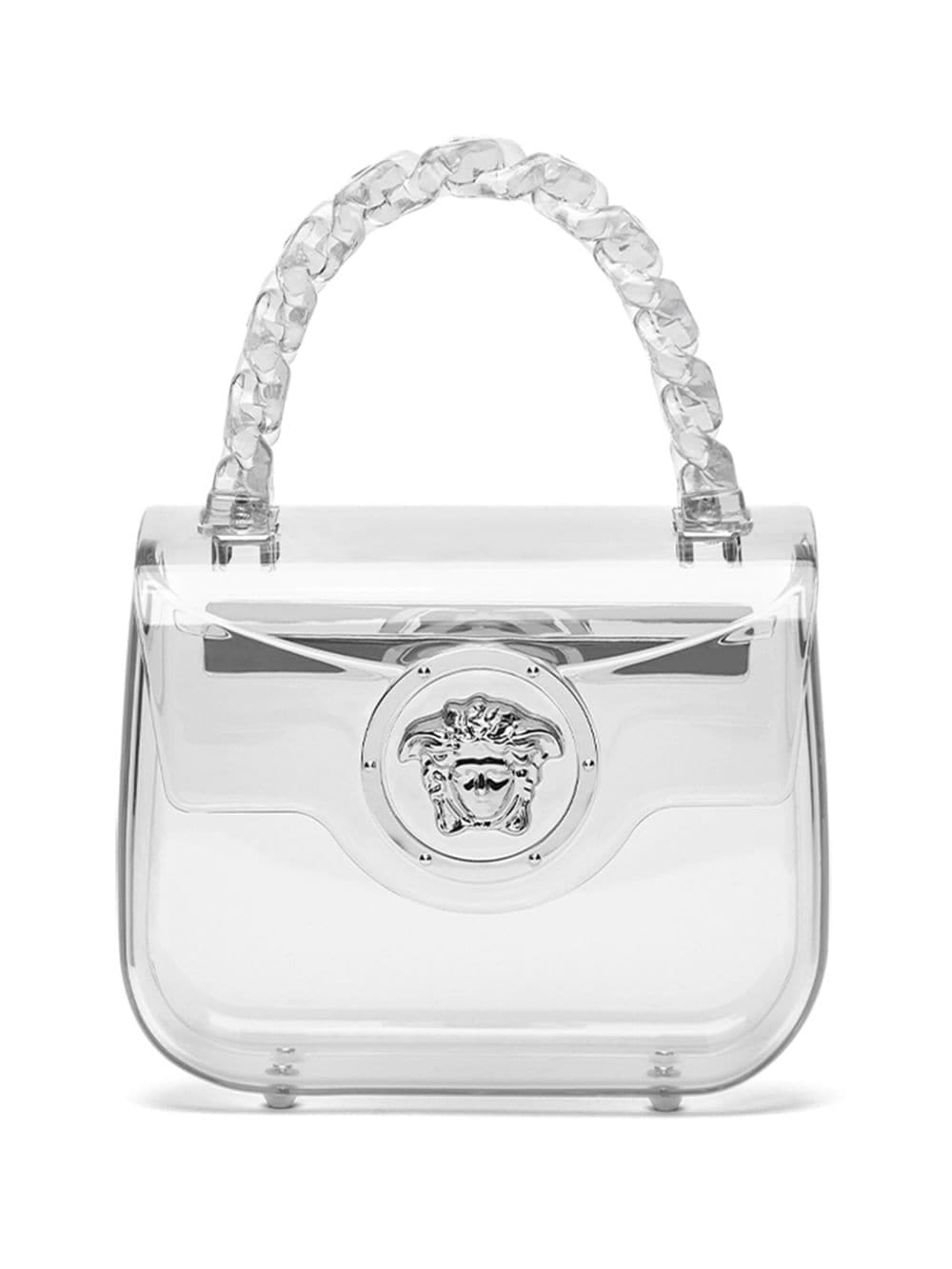 Versace La Medusa transparent mini bag