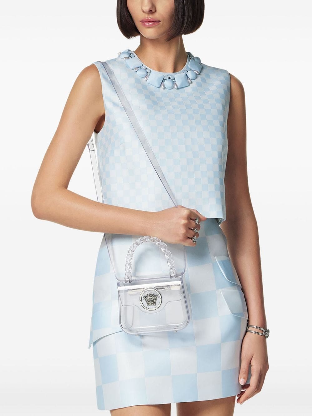 Versace La Medusa transparent mini bag - Image 2