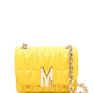 Moschino small logo-quilted crossbody bag