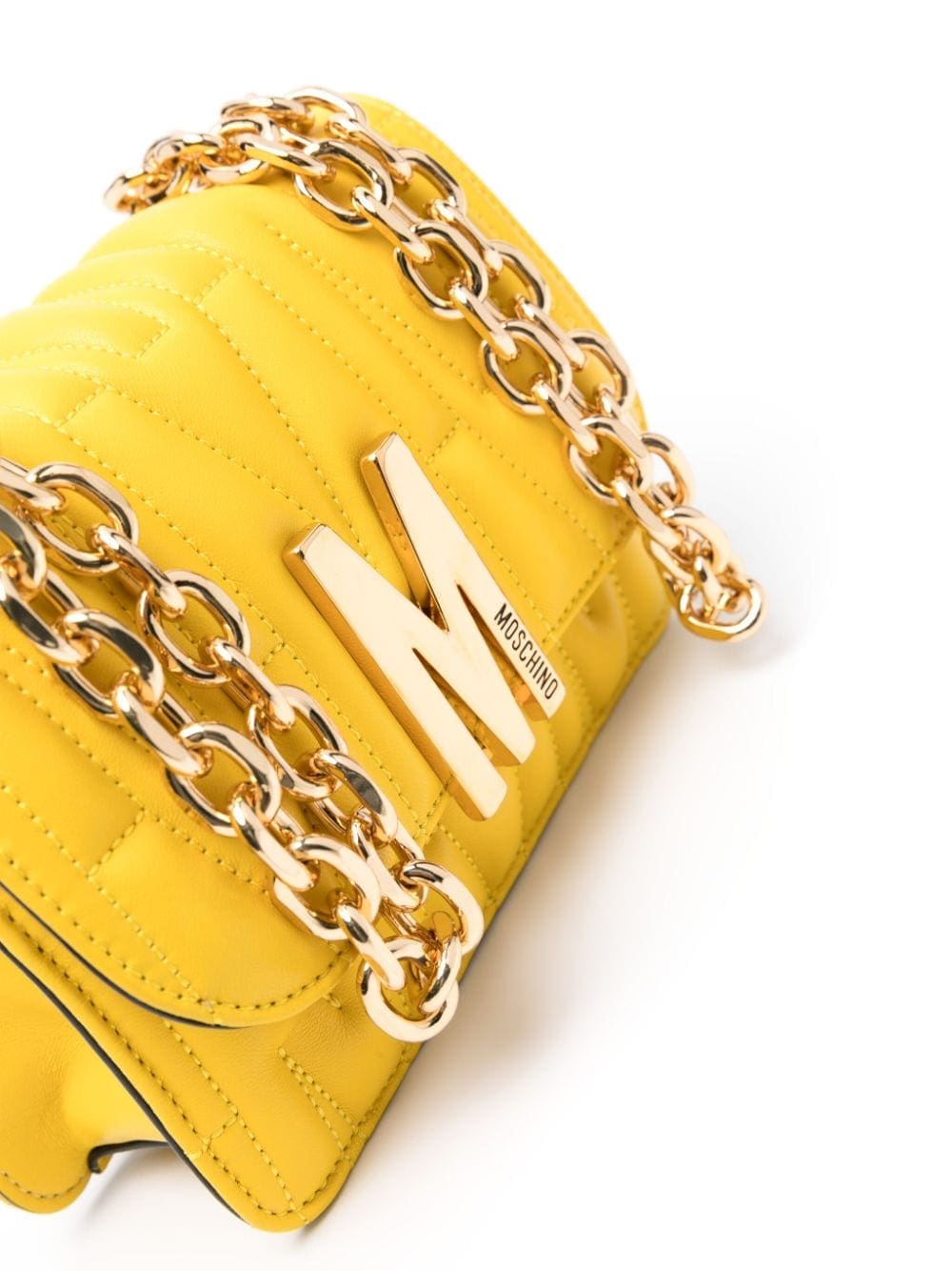 Moschino small logo-quilted crossbody bag - Image 4