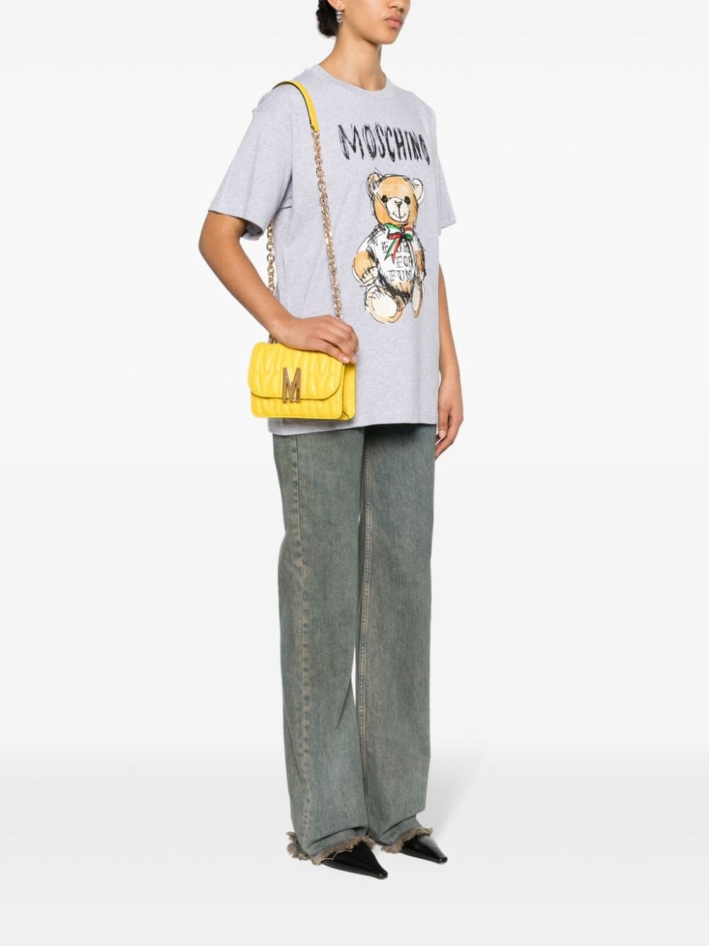 Moschino small logo-quilted crossbody bag - Image 2