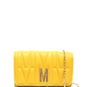 Moschino logo-quilted crossbody bag